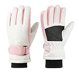 IZUS Kids Winter-Ski-Gloves Cold-Weather-Mittens Snowboard-Gloves Water-Repellent Thicken-Warm Youth-Girl-Boy 10-15 Years