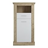 Con unas medidas de 66 cm (ancho) x 135 cm (alto) x 37 cm (fondo), este mueble es ideal para mantener tu salón ordenado con estilo y funcoinal.