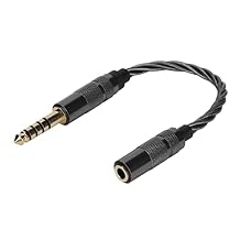 Silver Plated Audio Adapter Cable 4.4mm Balanced Male to 3.5mm Stereo Female Adapter Headphone Cable for NWZX507 DMPZ1 NWZX300A NWWM1Z