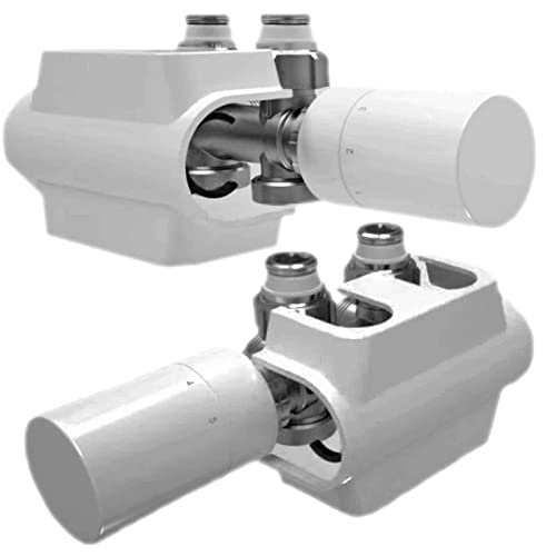 Buderus Badheizkörper Multiblock 50 mm Anschluss-Armatur mit Thermostatkopf