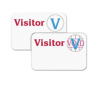 C-Line Time’s Up! Self-Expiring Time Sensitive One-Day Visitor Badges BADGE,1DAY,TIME-UP,SPOT (Pack of4)