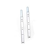 Schubladengleiter, Drawer runners,Small Drawer Rails Ball Bearing Industrial Drawer Slides Two Way Slide Track Rail Cold Rolled Steel Drawer Runners Hardware Pack of 2