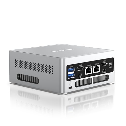 Image of MINISFORUM NAB6 Lite Mini PC Intel Core i5-12600H, 12C /16T, up to 4.5GHz, 16GB RAM DDR4 500GB PCIe4.0 SSD, 2xHDMI+2xUSB-C Quad Outputs, Dual 2.5G LAN, 7x USB Port, WiFi6E, BT5.2, Mini Desktop Computer