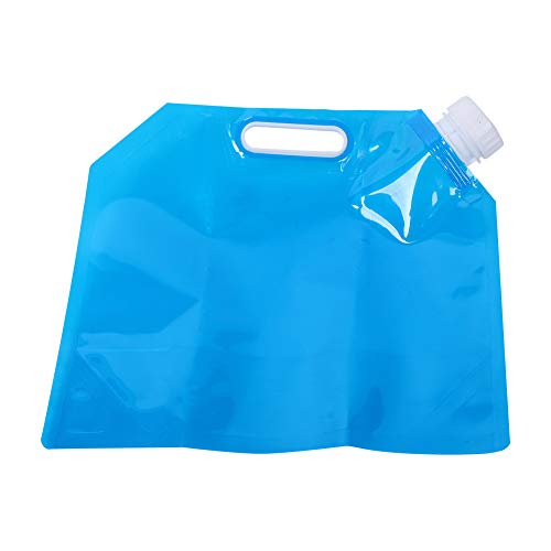 Xyntor Borsa per l'acqua Pieghevole da 3 Litri |Stoccaggio dell'Acqua Portatile per Uso Alimentare |Contenitore per Acqua Pieghevole per Campeggio/Escursionismo/all'aperto |Leggero da