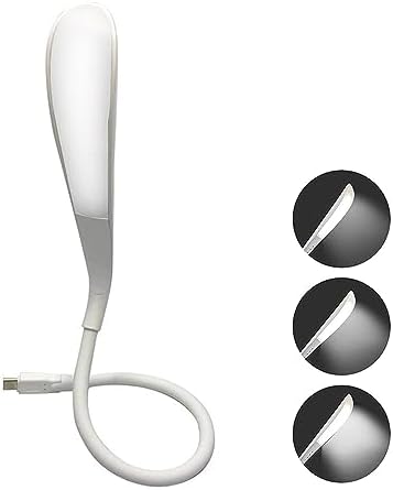Comioke USB Leselampe Mit Schwanenhals - Dimmbar & Flexibel Für Laptop, Homeoffice & Reisen