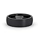 Duke Collections 6mm Black Tungsten Ring Matte Brushed Simple Classic Mens Wedding Band or Fashion Rings Dome Shape Comfort Fit (9.5)