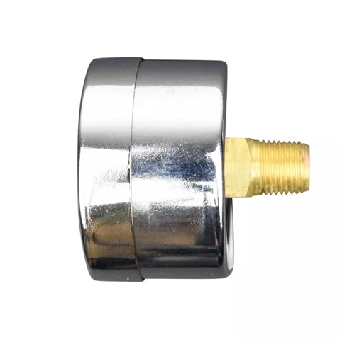 Manomètre à vide 1/8" NPT cadran pression dépression acier chromé - 3