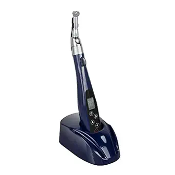 EndoKing Lightweight Cordless Dental Endomotor LED - Blue with 16:1 Reduction Contra Angle 7 Memory Set