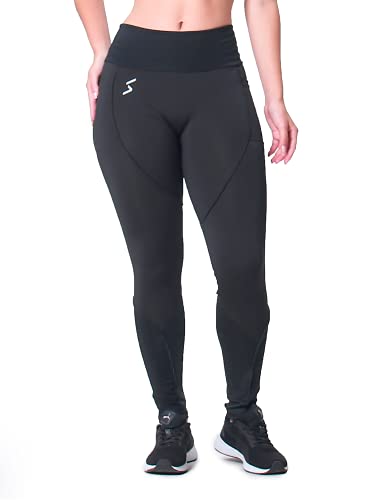 Legging Feminina Compressão Corrida Treino Surty Reflect Pump (Preto, G)