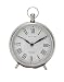 Deco 79 40681 Well-Made Metal Table Clock, 6" W x 7" H