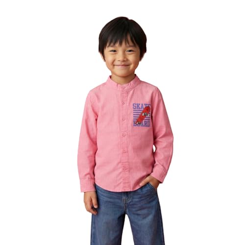Image of Nautinati Boys Printed Full Sleeve Shirt with Regular Collar | Age 1-5 Years