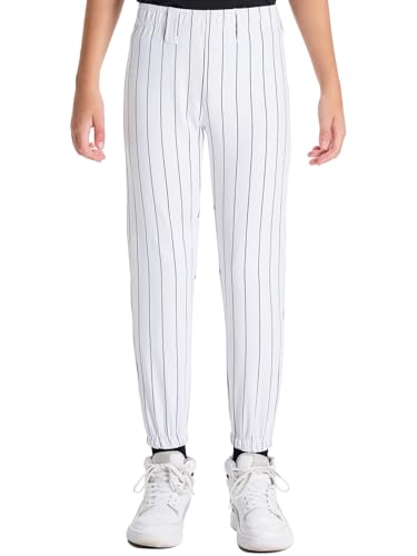 DEVOROPA Calça de beisebol infantil 2 a 7 anos para jovens meninos meninas softball bola bola bolsos