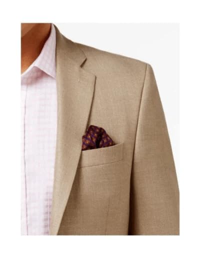 Mens Tan Sport Coat - Beige Color Blazer - Summer Jacket2