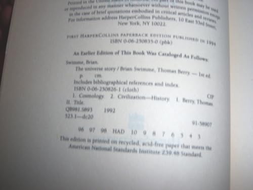 The Universe Story: From the Primordial Flaring Forth to the Ecozoic Era--A Celebration of the Unfol