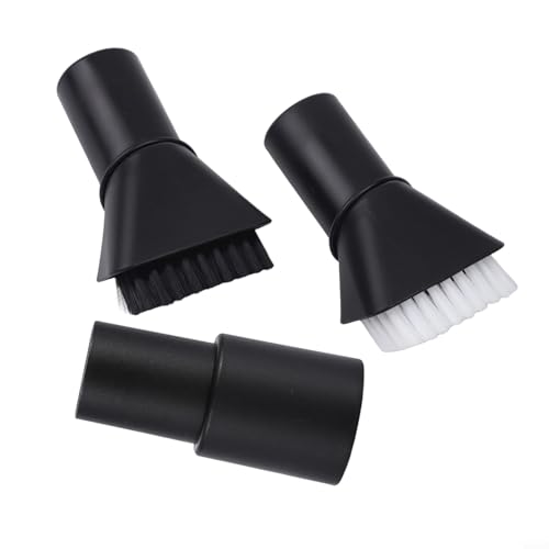 Hosrivae Ensemble de brosses d'aspiration en plastique avec poils durs et doux pour WD 2 WD 3 WD 4 WD 5 Multifonction Nettoyage de la maison et du jardin Noir