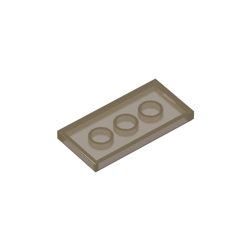 XYEIUGO Gobricks 87079 Foundation Plate Tile 2x4 with Groove 50 Pieces GDS-614 Building Blocks Color:Trans Black