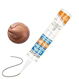 Brown RTV Silicone Sealant Waterproof, 100% Silicone Exterior Caulk, Flexible Caulking for Wood Window Door and Flooring, Roof and Outdoor Garden,10.1 Oz/300ML (Brown)