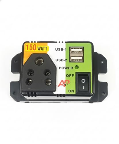 AP 150 Watt 12 Volt Power Inverter with Dual USB Ports, Mobile Charging Station with On/Off Switch (24, Volts)