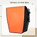 Funabridge 18L Pannier Set, Waterproof Orange Bags, Roll-Top, Cycling