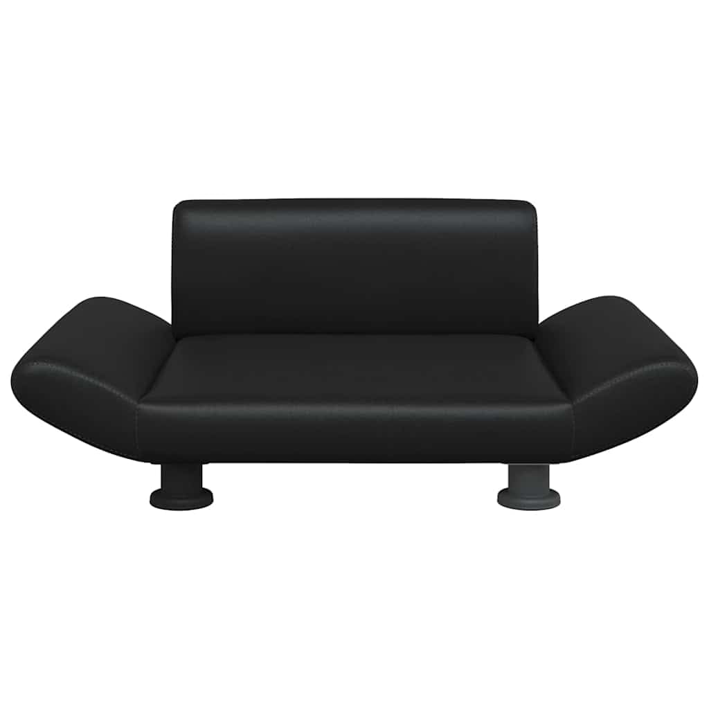 vidaXL Hundebett Schwarz 70x45x28 cm Kunstleder