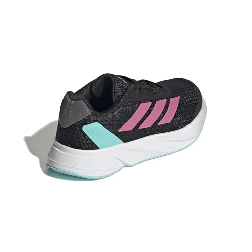 adidas Tênis de corrida unissex infantil Duramo Sl, Núcleo preto/rosa fusão/branco, 3 Little Kid