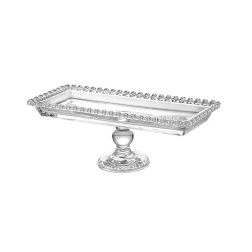 UOYHBTA Plate Stand Cake Glass Fruit Cupcake Footed Display Tray