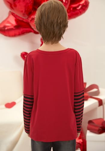 Image of BesserBay Valentines Day Unisex Kids Long Sleeve Top 2-14 Years