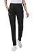 Produktbild donhobo Damen Jogginghose Sporthose Freizeit Hose Streifen Sweatpants Lang Jogging Pants Laufen Fitness Traininghose mit Taschen Schwarz XL