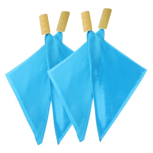 Kisangel 1set Blue Silk Allegro Kuaiban Chinese Traditional Instrument Music Percussion for Boys and Girls Boy Girl Beginners