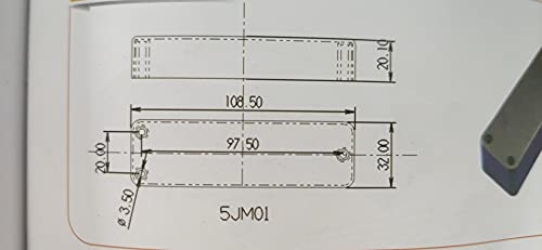 Guyker Bass Pickups Ceramic Bridge + Neck 5 String Electric Bass Pickups #TOP4