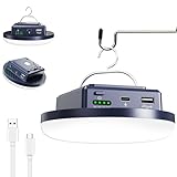 Camping Lights 13200 mAh 4500 Lumens 45W Portable Gear Power Outage USB Outdoor Rechargeable Magnetic Hanging Lantern Emergency Flashlight LED Canopy Tent Light