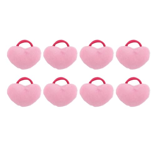 Respicefinem 8PCS Heart Shaped Wrist Pin Cushion with Elastic Strap Soft Cotton Wearable Pincushion for Sewing Quilting Needlework DIY Crafts and Home Use