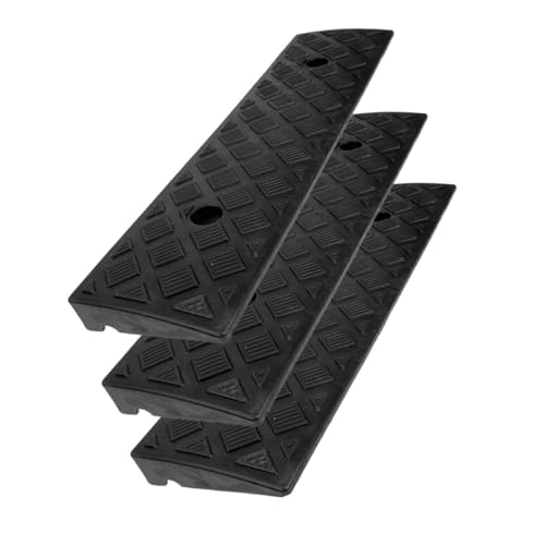 Tapete Rampa Umbral para Auto 3 Pzs Negro 50X13X3Cm miniatura 1