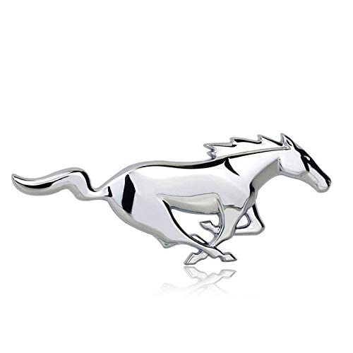 Autocollant 3D en métal pour voiture avec logo Mustang GT adapté au côté arrière de la référence version standard 5.0 pour garde-boue de voiture (couleur : 9)