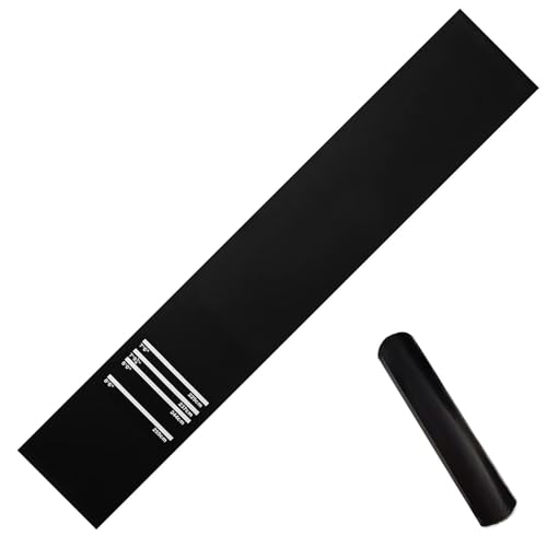 Tapete para piso de dardos – 300 x 34 cm, antideslizante, absorbe los golpes, camino de práctica de distancia de torneo, tapete duradero para hombres y mujeres, uso en interiores y exteriores