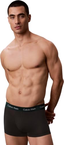 Calvin Klein Herren Low Rise Trunk 5er-Pack 000nb2734a Trunks, Blau (Bl W Kngsemrldgrn Wb/Bl W Plnair W), XXL – Ansicht 2