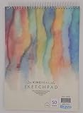 Kingreal Sketch Pad, Drawing Book, A4 Size, 50 Sheets, 100g/68lb, Spiral Top Bound Practice Sketch...