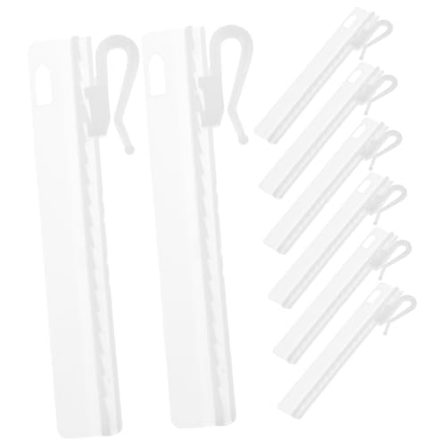 LIFKOME 50pcs Adjustable Curtain Hooks Versatile Drapery Clip for Easy Installation Compatible with All Curtain Types Home Shower and Door