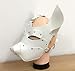HMILY Handmade full face dog mask cosplay steampunk Halloween costume props (White)