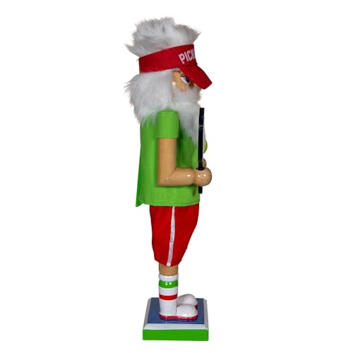 Kurt Adler 12-inch Wooden Pickleball Nutcracker - Thumbnail 2
