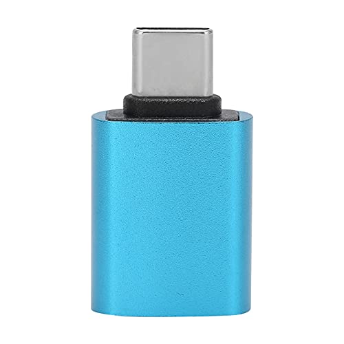 Convertisseur de type C, dissipation thermique rapide résistante à l'usure Connectez plusieurs appareils Adaptateur 10G portable Adaptateur de type C pour téléphone portable Ordinateur(bleu)