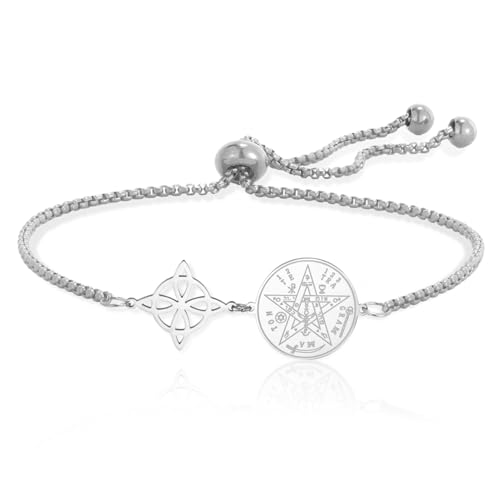 Dreamtimes Witches Knot&Tetragrammaton �܊p�`�u���X���b�g �����p �X�e�����X�X�`�[�� ���߉\�Ȗ����̌��іڃu���X���b�g �I�J���g�X�s���`���A���ɃC���X�p�C�A���ꂽ�W���G���[, �����炢, �X�e�����X�|, �W�F���X�g
