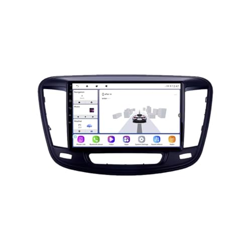 Radio Coche 2 DIN Carplay para Chrysler 200 con pantalla HD y navegador multimedia 4G 64G