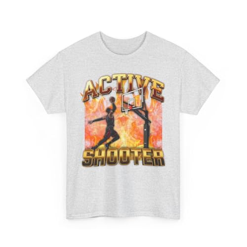 Elite Shooter Basketball T-Shirt, Funny Sports Meme Tee, Hoops Fan Gift, Basketball Joke Shirt, Streetball Graphic Tee, Gamer Ash