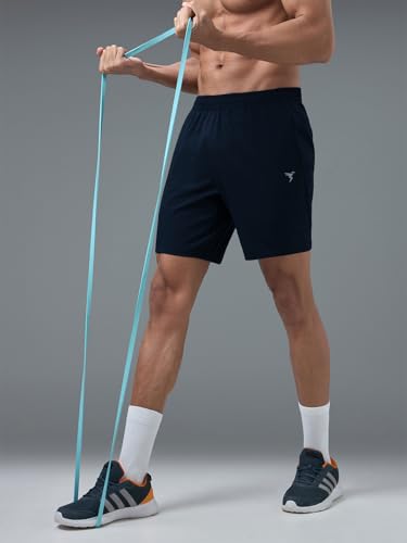 Image of TECHNOSPORT Men's Slim Fit Sports Shorts with Ts Flexi, Breathable Comfort for Gym, Running, Training