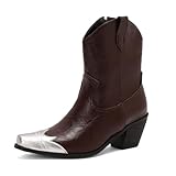 ✔Construction durable : Grâce à leur construction durable, ces bottes de cowboy sont conçues pour résister à l'usure quotidienne et conserver leur intégrité pendant des années.