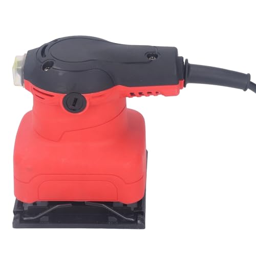 Electric Detail Sander, ABS Detail Sander Low Noise Hand Sander Tool Electric Detailing Palm Sander Orbital Sander for Wall Plate Furniture Woodworking(US 110V plug)