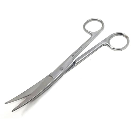 A2Z-SS03CV Dissecting Scissors Sharp/Sharp Point Blades 6.5 (16.5cm) Curved Premium Quality Stainless Steel