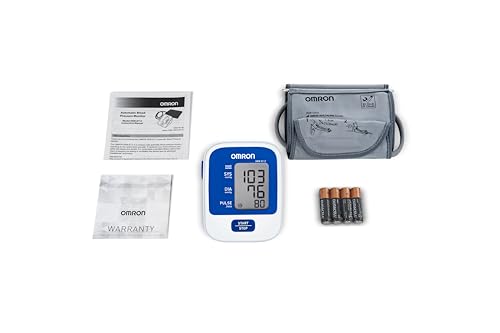 Omron 8712 Automatic Finger Blood Pressure Monitor (White and Blue)