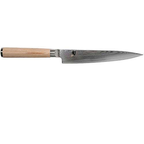 Shun Classic Blonde 6” Utility Knife, Blonde Pakkawood Handle, Full Tang Vg-Max Blade #TOP3